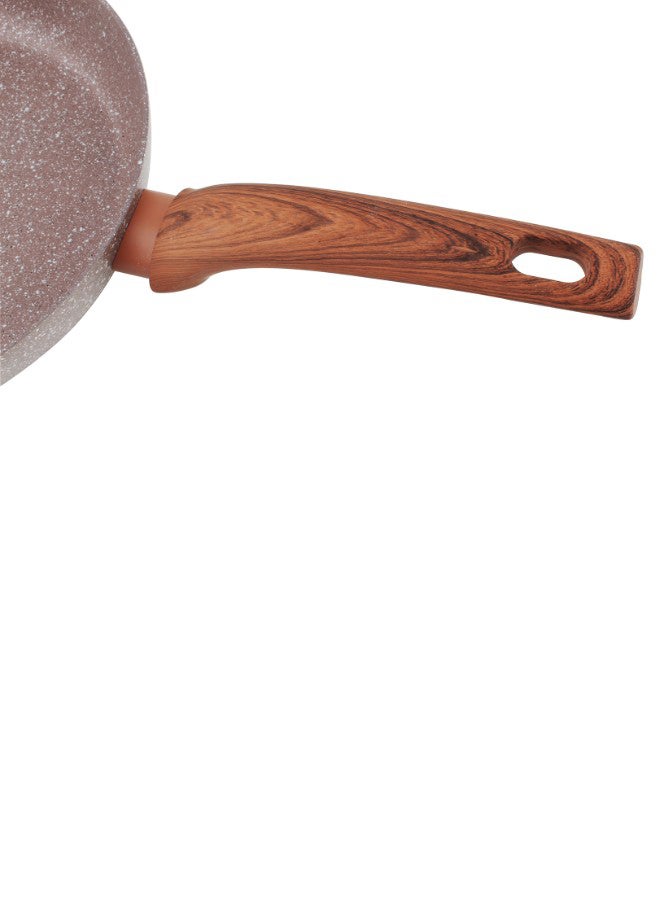 Granite Coated Frying Pan Brown 24cm