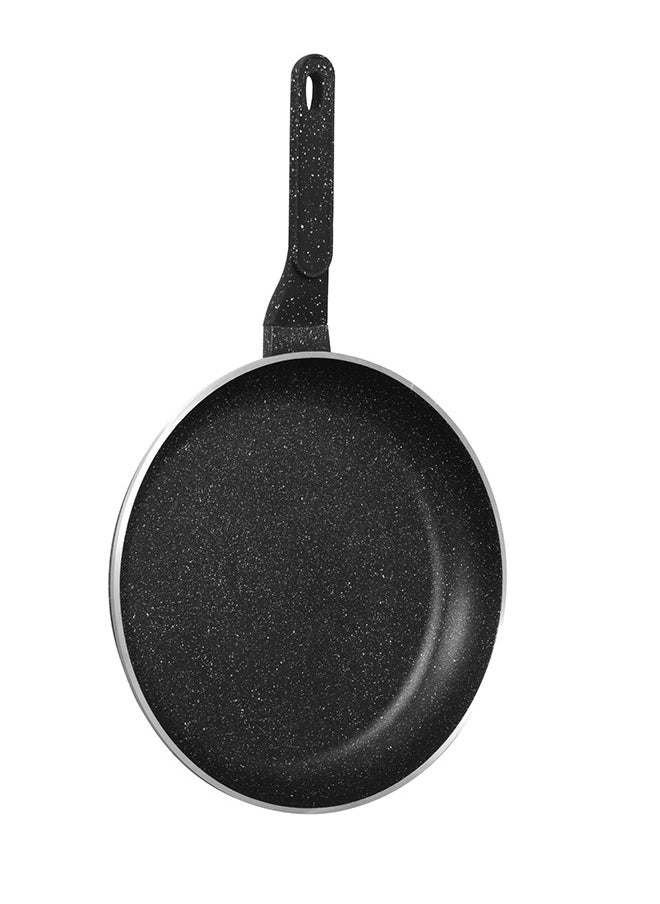 Sonex Diecast Eden Non-Stick Fry Pan 24 cm, Marble Coated, Soft Cool-Touch Handle, Easy Clean, PFOA-Free, Korean Technology for Lasting Performance