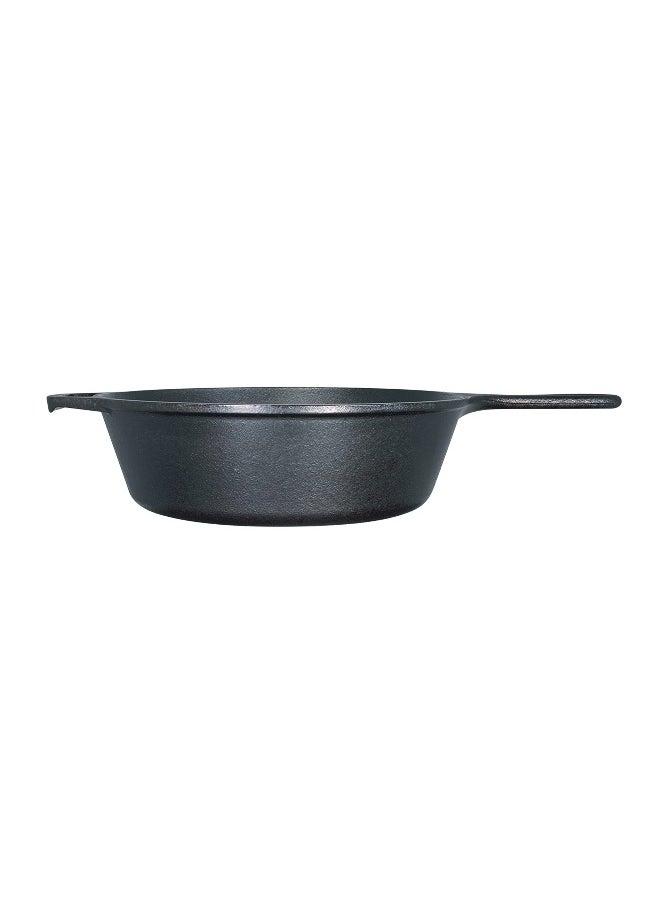 L8DSK3 Cast Iron Deep Skillet  Pre-Seasoned  10.25-inch