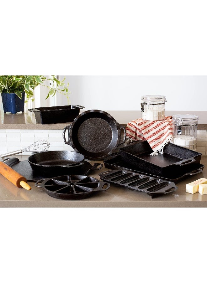 BW10BSK 10.25 Inch Seasoned Cast Iron Baker s Skillet  Black