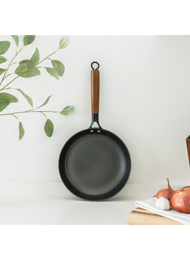 Chef'S Delight Light Cast Iron Fry Pan Durable Non Stick Versatile Skillet For Searing Sautéing And More Lightweight Easy To Handle -28Cm