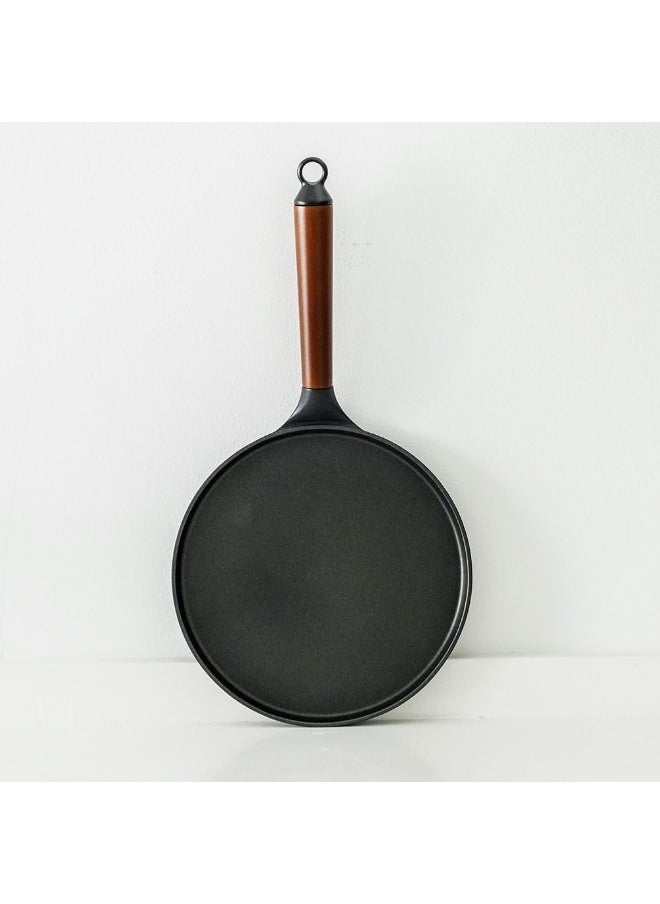 Chef'S Delight Light Cast Iron Crepe Pan Non Stick Even Heating Perfect For Crepes Pancakes And More Sturdy And Lightweight Easy To Clean -24Cm