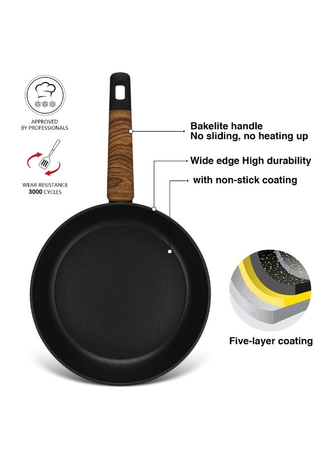 Fissman Frying Pan Feorella With Induction Bottom Aluminium With Non-Stick Coating Durable And Heat-Resistant Perfect For Frying Searing And Even Cooking 26X5.5Cm