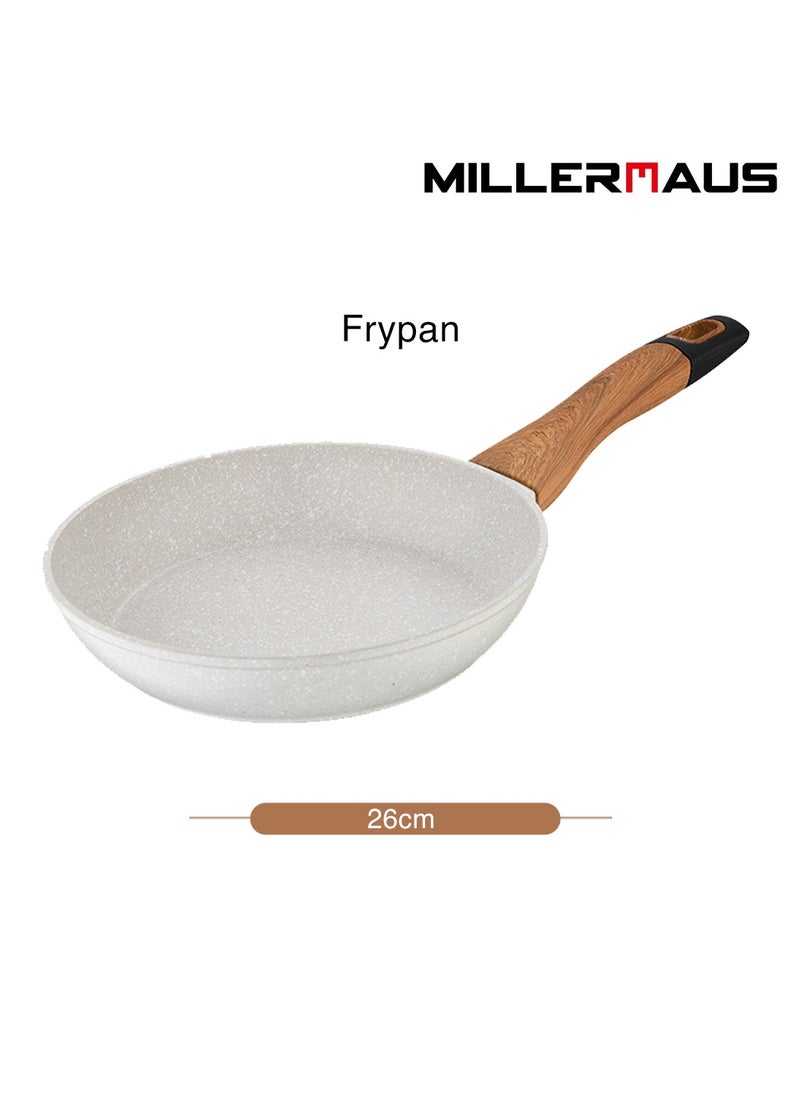 Millerhaus Natural Frypan 26cm Forged Aluminium