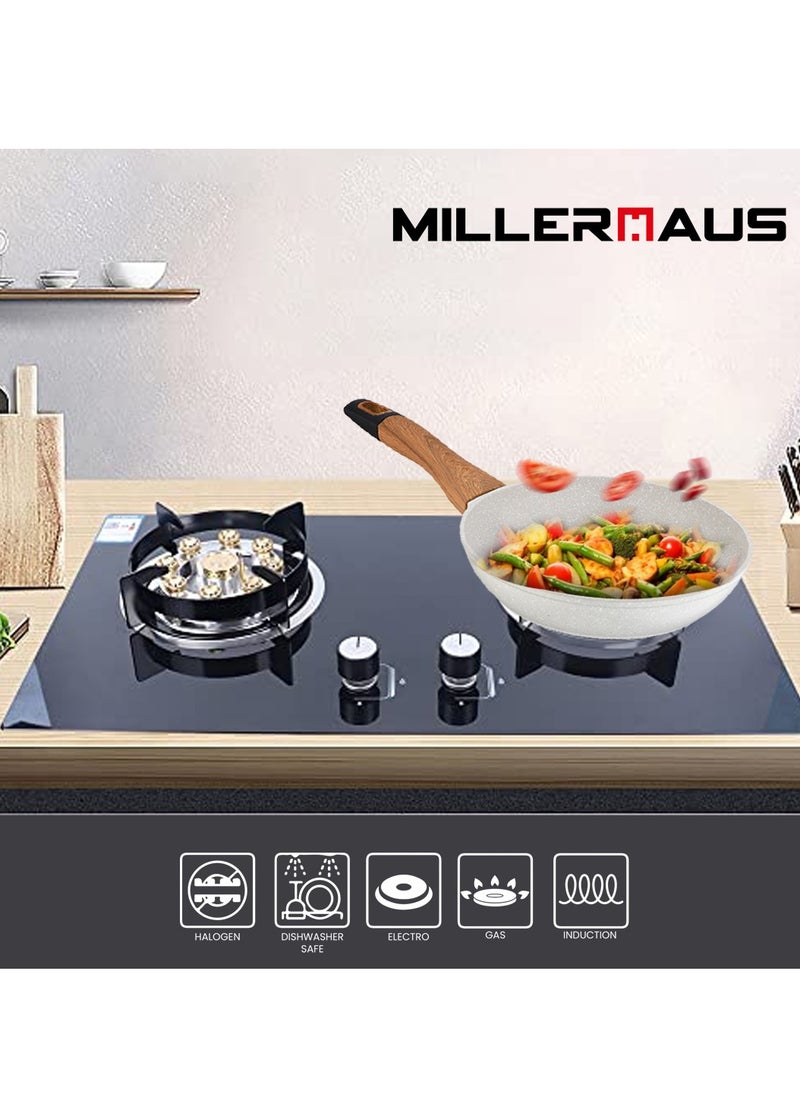 Millerhaus Natural Frypan 26cm Forged Aluminium