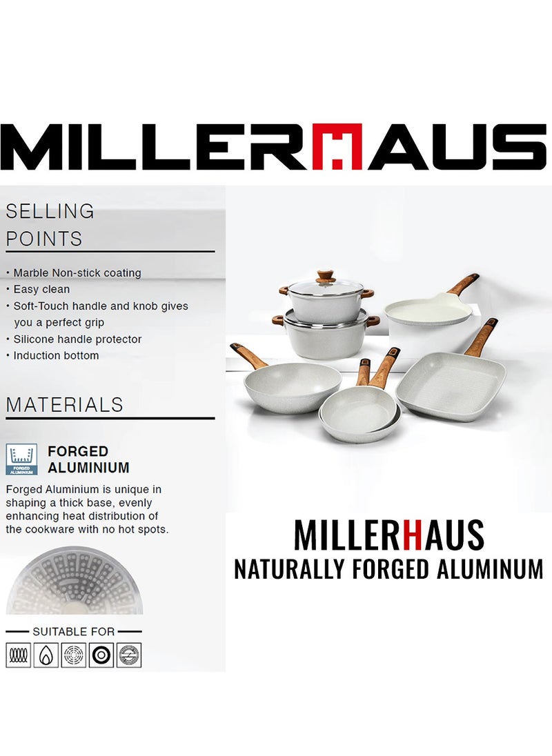 Millerhaus Natural Frypan 26cm Forged Aluminium