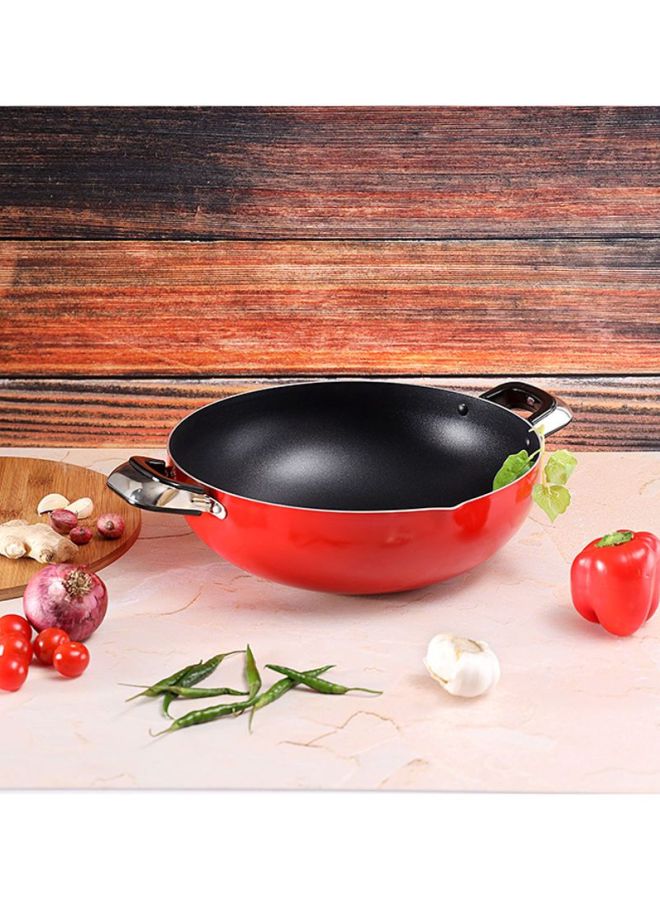 Wok Pan Red/Black 26x8.5cm