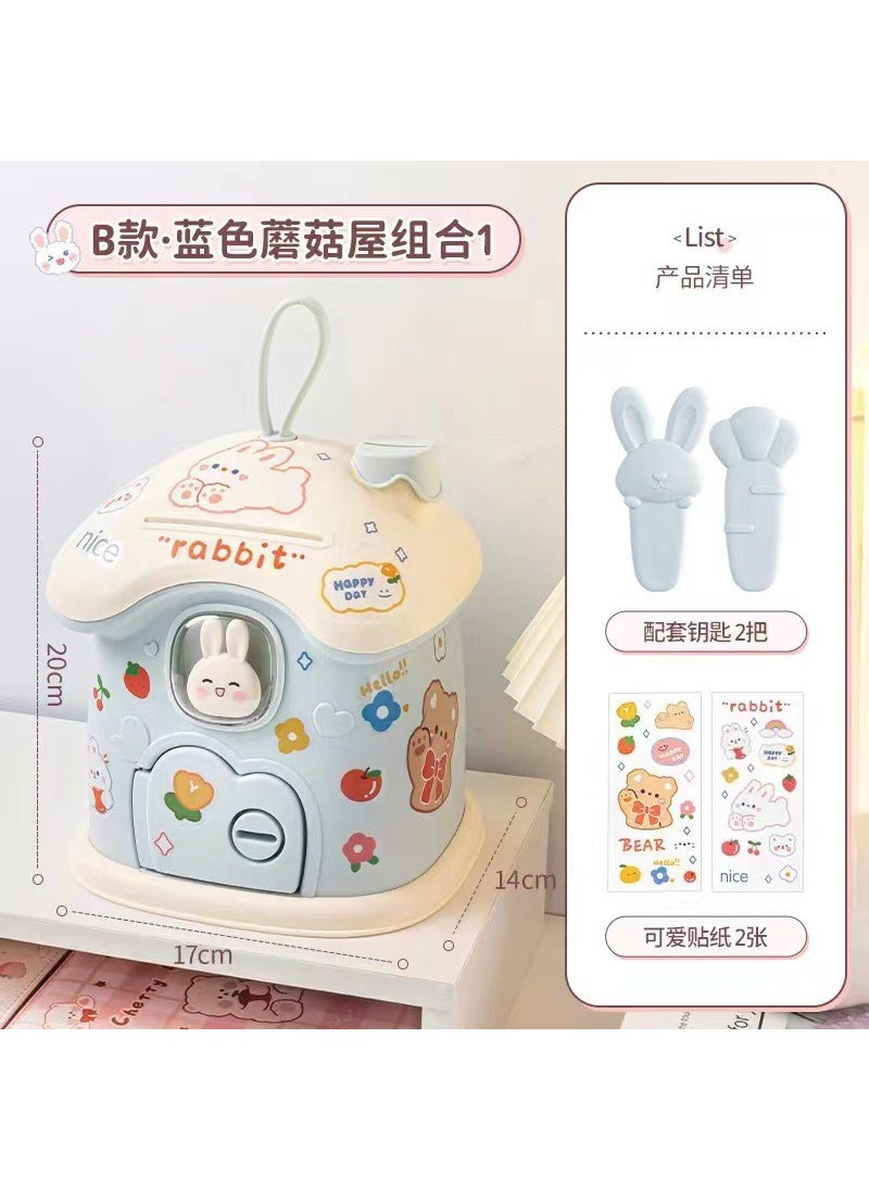 Net red piggy bank 2022 new only can't enter children boys and girls change savings box can be handmade DIY