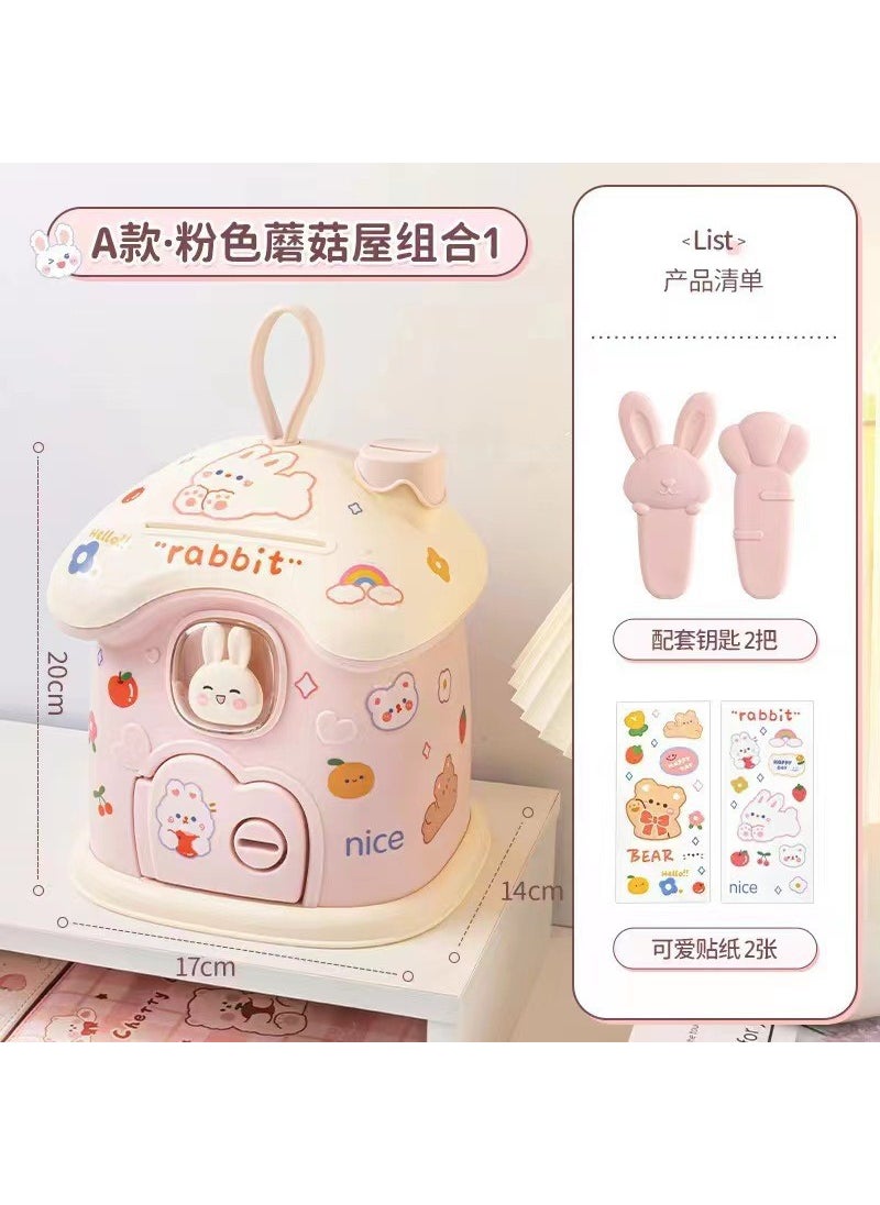 Net red piggy bank 2022 new only can't enter children boys and girls change savings box can be handmade DIY