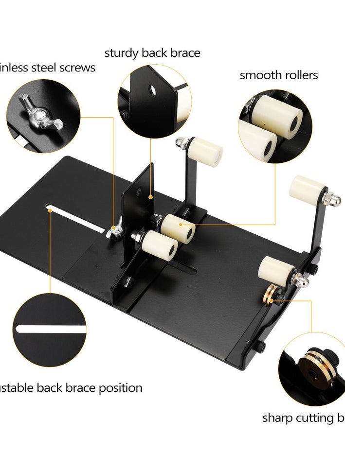 Adjustable glass bottle cutter - black Colour:Black Color / Character:Brown