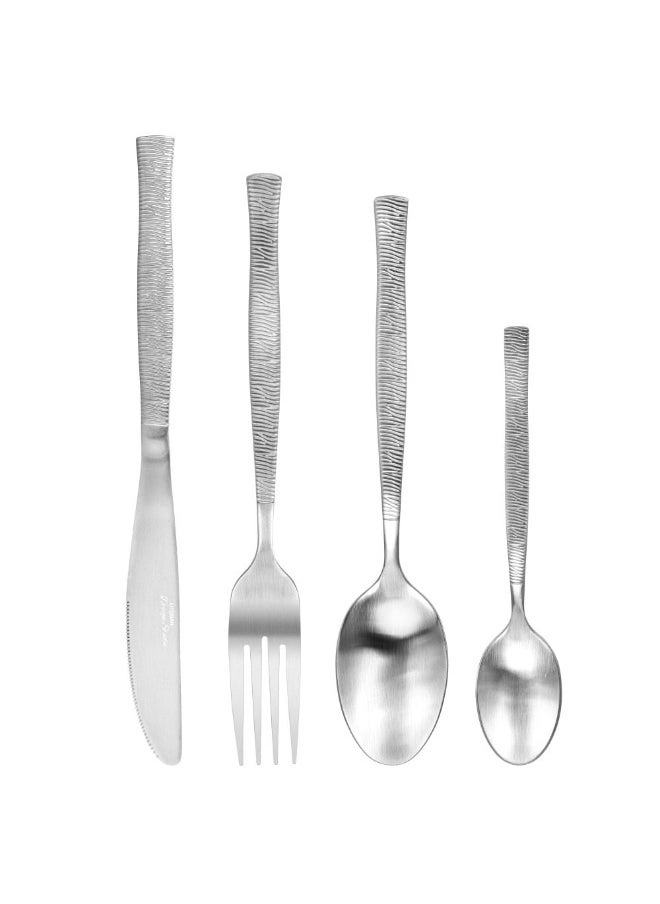 Fissman 24-Piece Cutlery Set Iano Series Stainless Steel Elegant And Durable Includes Knives Forks Spoons And Teaspoons Perfect For Formal Dining Or Everyday Use