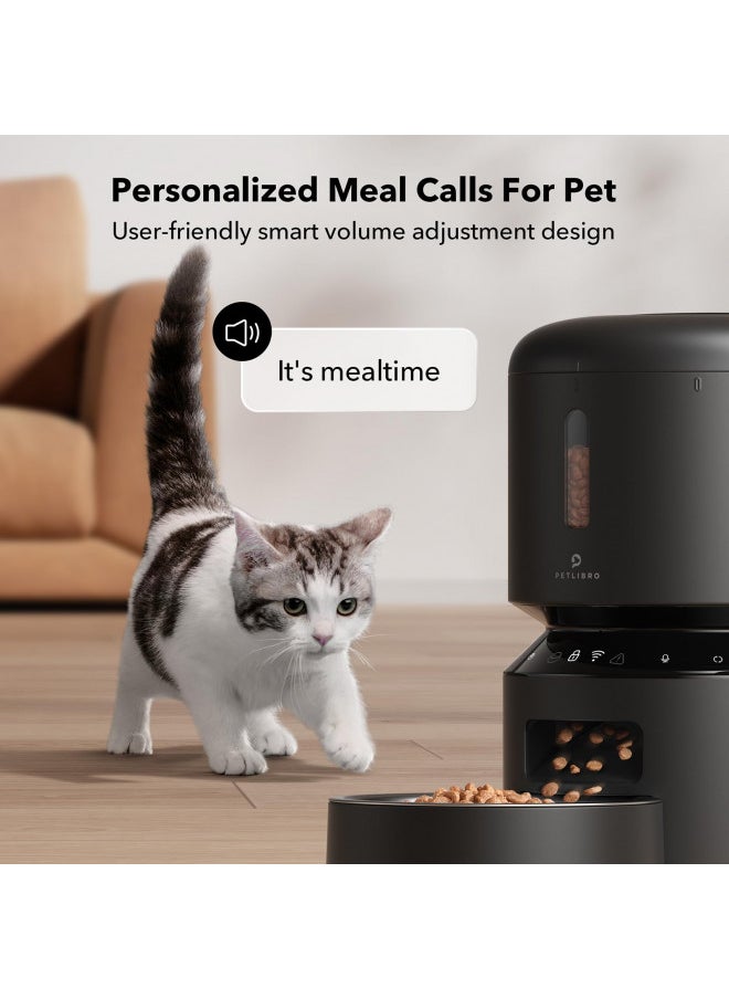 PETLIBRO Automatic Cat Food Dispenser, 5G WiFi Pet Feeder with Freshness Preservation, Timed Cat Feeders for Dry Food, Up to 48 Portions 10 Meals Per Day, Granary Pet Feeder for Cat/Dog