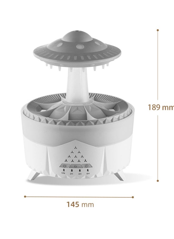 Raindrop Humidifier for Bedroom Large Room -Air Humidifiers and Aromatherapy Diffuser,Ultrasonic humidifier,Quiet humidifier with Ambient Light & 4 Timer,Waterless Auto Off (With Remote Control)