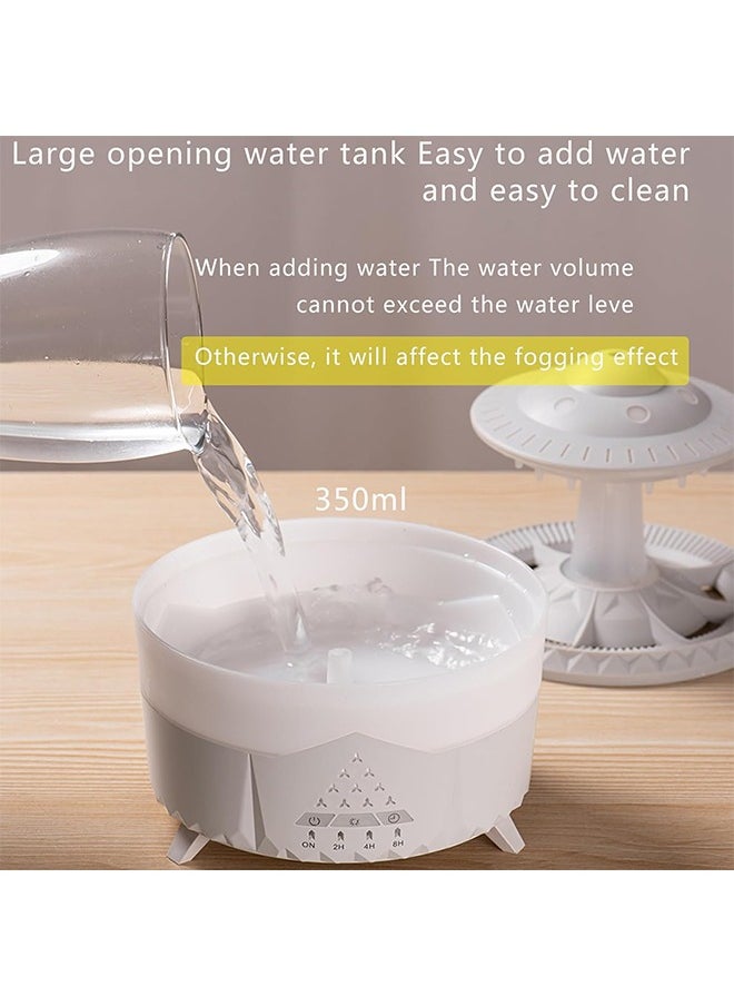 Raindrop Humidifier for Bedroom Large Room -Air Humidifiers and Aromatherapy Diffuser,Ultrasonic humidifier,Quiet humidifier with Ambient Light & 4 Timer,Waterless Auto Off (With Remote Control)