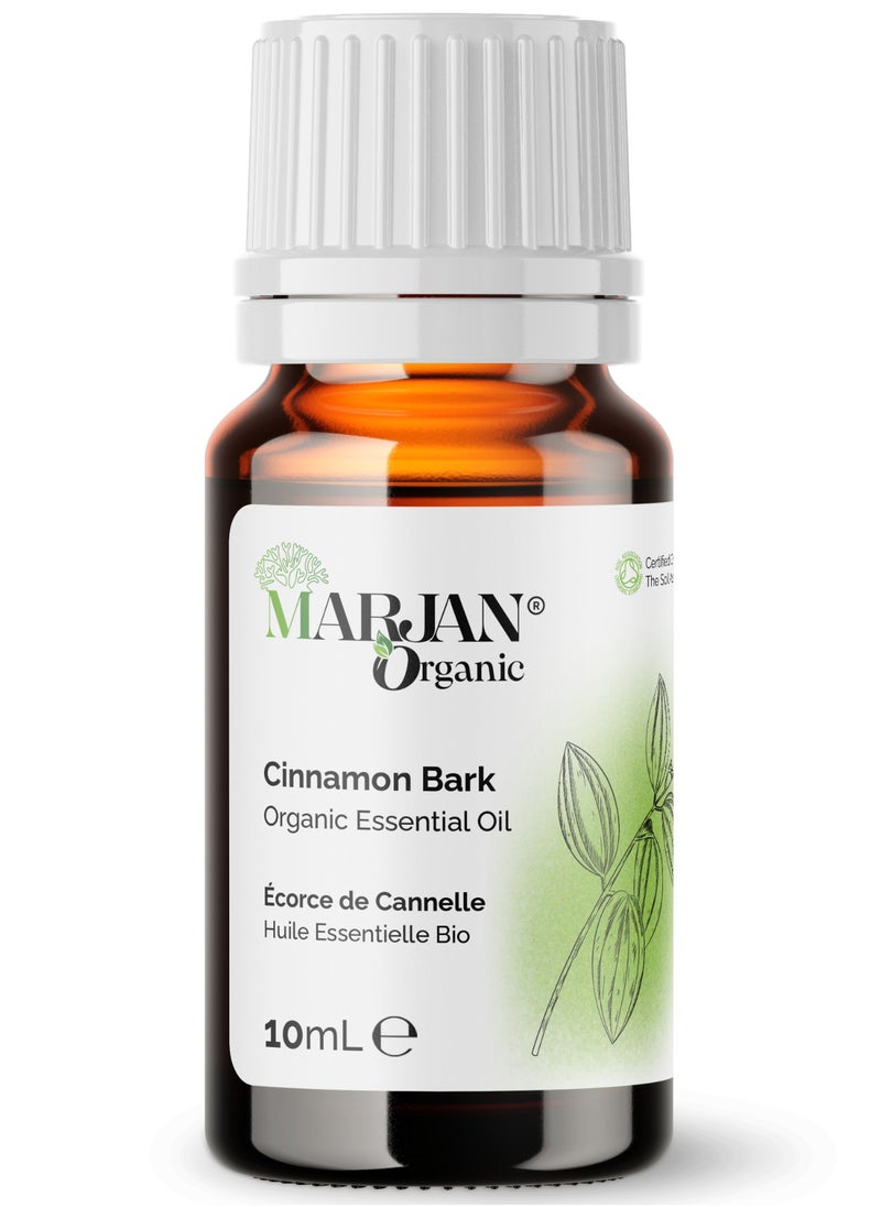 Cinnamon Bark Essential Oil 10ml - Certified Organic by The Soil Association