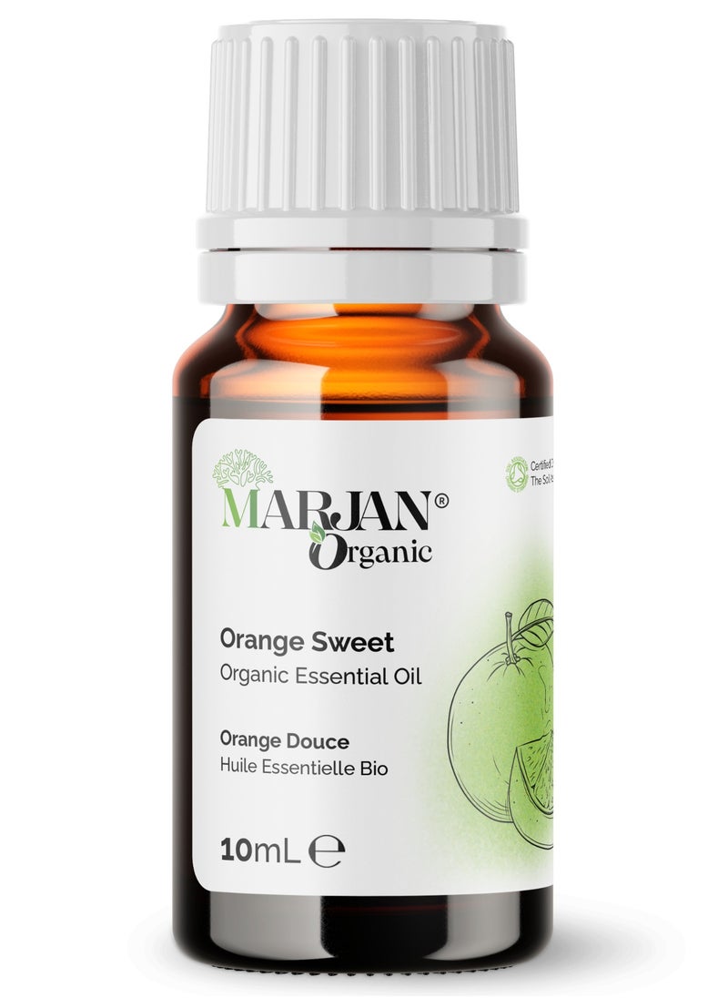 Orange Sweet Essential Oil 10ml - Certified Organic by The Soil Association
