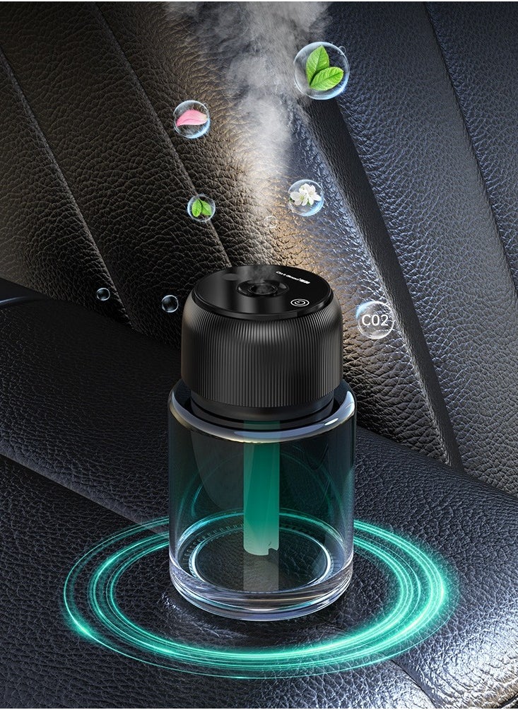 Multi-Mode Fragrance Air Diffuser 160ml, Type-C USB Rechargeable with Light Indicator for Car, Home, Office & Bedroom – Green