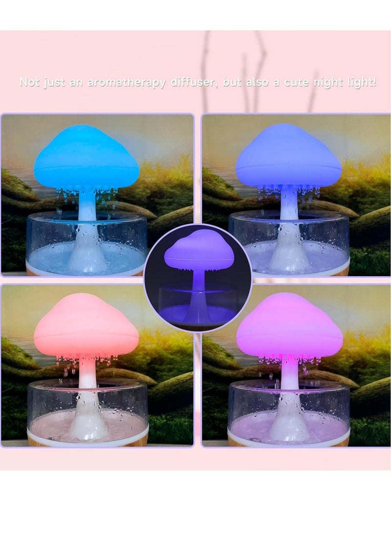 New Rain Cloud Humidifier – Cute Raining Cloud Night Light with 7 LED Colors, 2000mAh, 500ml Capacity