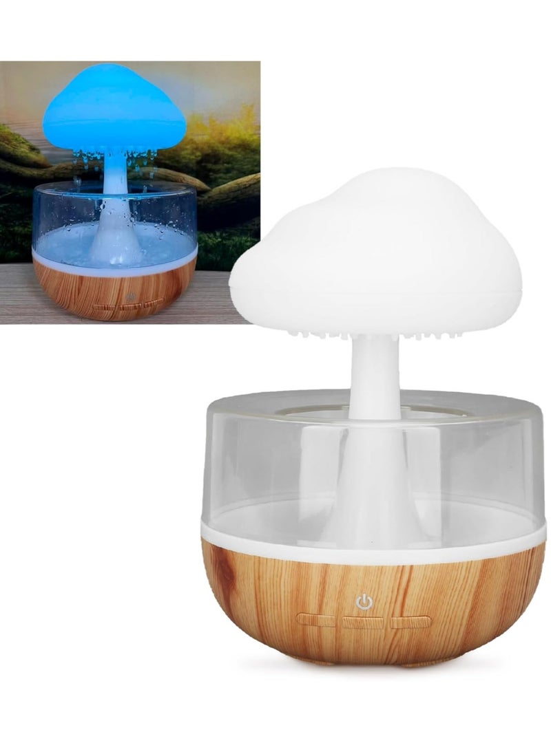 New Rain Cloud Humidifier – Cute Raining Cloud Night Light with 7 LED Colors, 2000mAh, 500ml Capacity