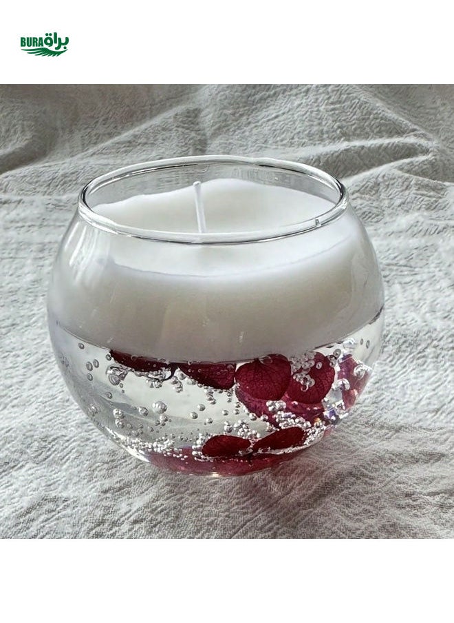 1 Piece Floating Immortal Flower Aromatherapy Candle Natural Soybean Wax Wedding Souvenir Creative Birthday Gift Dried Flower Jelly Decoration Wax Halloween, Spooky, Autumn, Festival, Holiday Christmas, Winter, Holiday, Festival