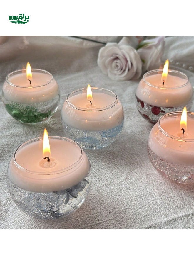 1 Piece Floating Immortal Flower Aromatherapy Candle Natural Soybean Wax Wedding Souvenir Creative Birthday Gift Dried Flower Jelly Decoration Wax Halloween, Spooky, Autumn, Festival, Holiday Christmas, Winter, Holiday, Festival