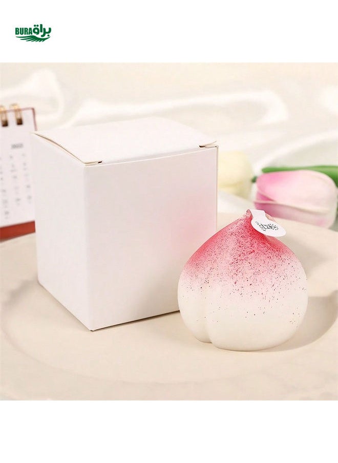 1pc Peach-Shaped Scented Candle, Creative Imitation Fruit Fragrance Home Decor Gift