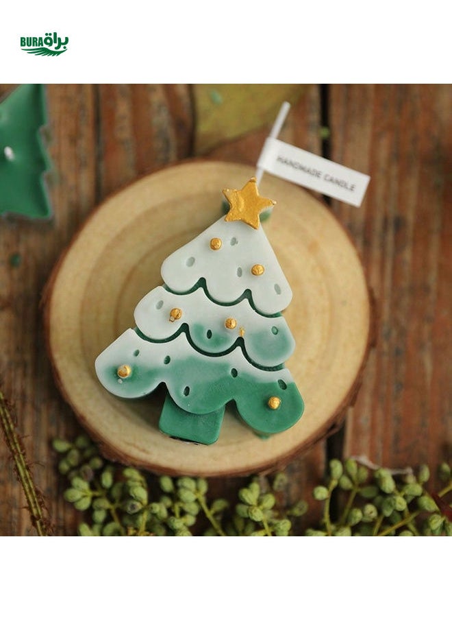 1pc Christmas Tree Scented Candle, Home/Party/Kitchen/Bedroom Decor, Fragrant Ornament & Gift