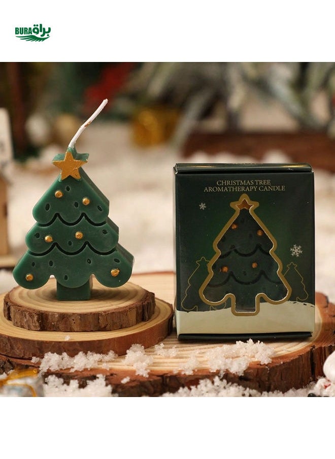 1pc Christmas Tree Scented Candle, Home/Party/Kitchen/Bedroom Decor, Fragrant Ornament & Gift