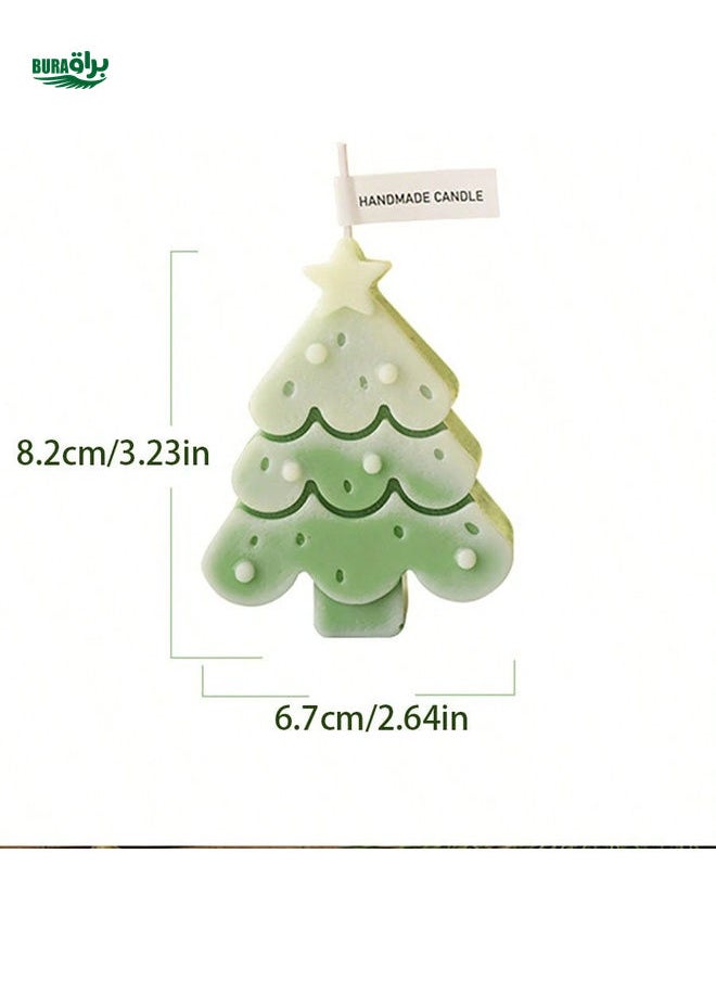 1pc Christmas Tree Scented Candle, Home/Party/Kitchen/Bedroom Decor, Fragrant Ornament & Gift