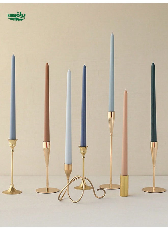 4pcs Set Taper Candles Decorative, Dinner Candle Set Smokeless And Dripless Household, Wedding, Party, And Home Decor Candlesticks,Halloween,Spooky,Autumn,Christmas,Winter,Holiday,Festival