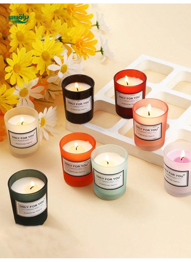 1pc Candles For Home Scented Candles Gift For Women Long Lasting Aromatherapy Jar Candle Soy Wax Candles For Thanksgiving Anniversary,Christmas,Holiday,Home Fragrance, Aromatherapy,Scented Candles, Glass Candle Holders, Romantic Scented Candles, Creative Souvenirs, Scented Candle Cup Gifts, Soy Wax(Bright Style, Novel Scent)