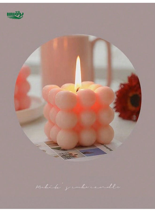 1pc Creative Ball-Shaped Soy Wax Aromatherapy Candle, High-End Wedding Favor Gift, Handmade Decorative Aromatherapy Candle, Home Fragrance Candle Decoration