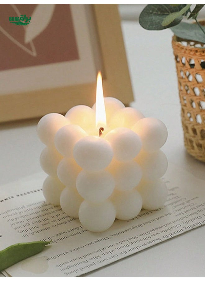 1pc Creative Ball-Shaped Soy Wax Aromatherapy Candle, High-End Wedding Favor Gift, Handmade Decorative Aromatherapy Candle, Home Fragrance Candle Decoration