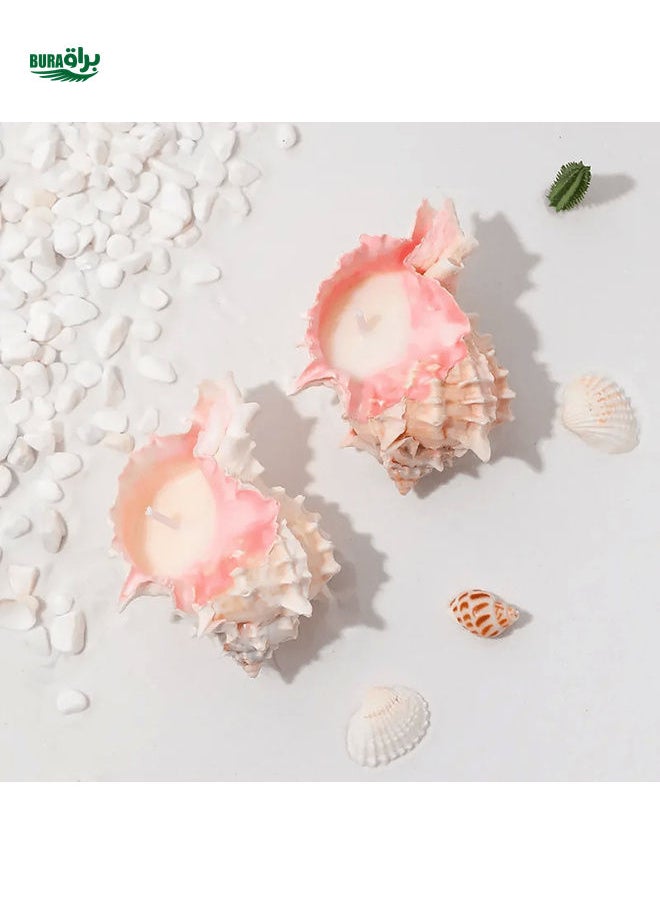 1pc Seashell Aromatherapy Candle For Home Decoration And Perfect Gift For Birthday Or Festivals