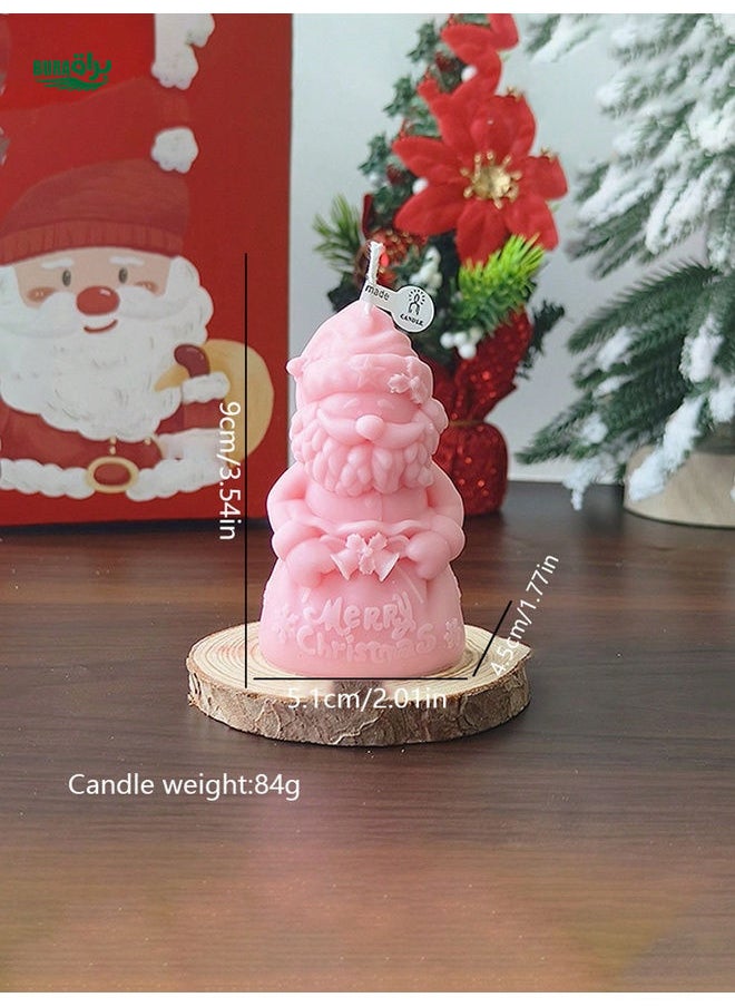 Christmas Gift Bag Santa Claus Scented Candle, Christmas Gift Photography Prop Decoration, Fragrance Candle