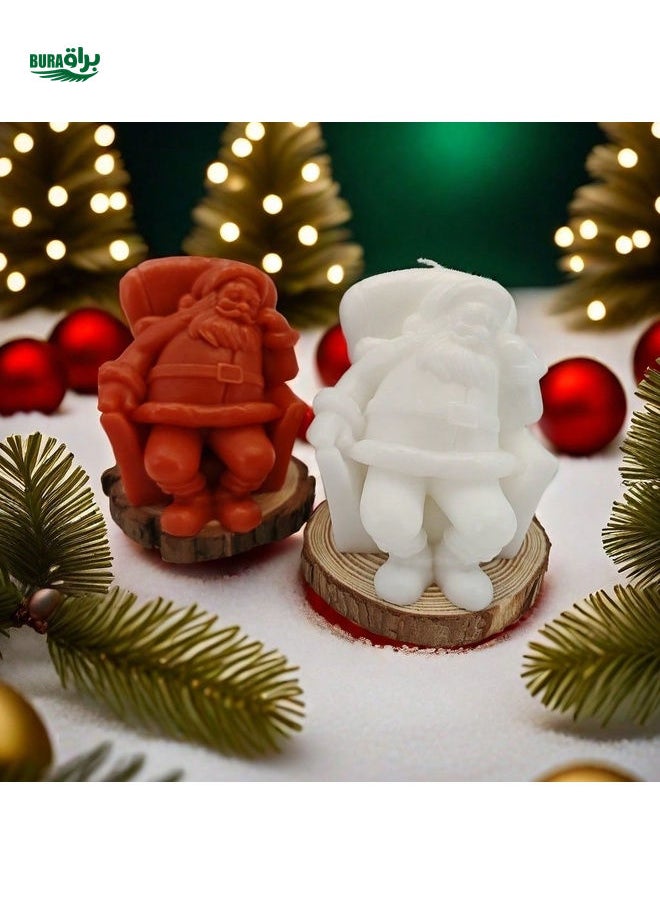 1pc Christmas Santa Claus DIY Scented Candle, Christmas Decoration