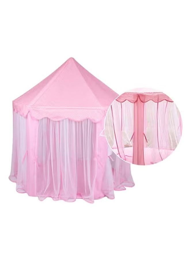 Children's hexagonal Princess Castle tent indoor and outdoor amusement tent children's toys pink