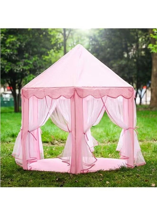 Children's hexagonal Princess Castle tent indoor and outdoor amusement tent children's toys pink