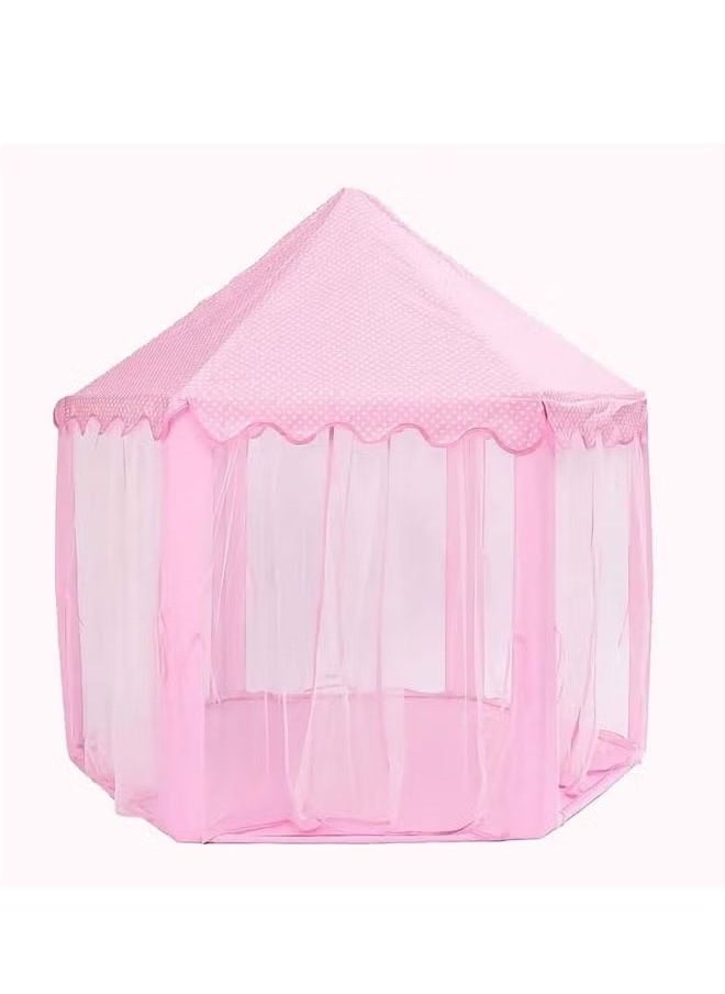 Children's hexagonal Princess Castle tent indoor and outdoor amusement tent children's toys pink