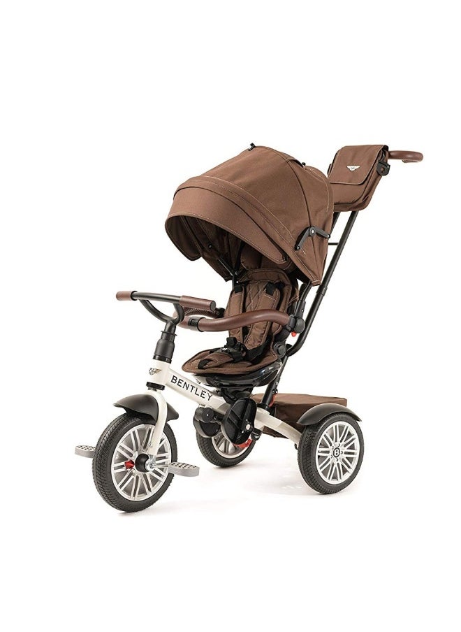 Stroller 6-In-1 Tricycle (White Stain)