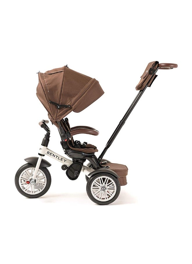 Stroller 6-In-1 Tricycle (White Stain)