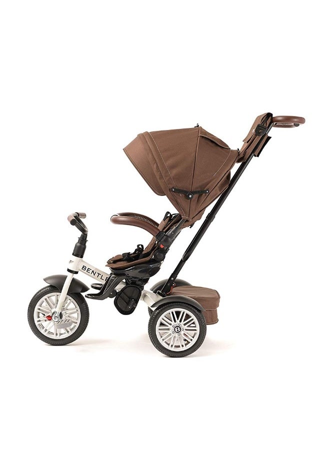 Stroller 6-In-1 Tricycle (White Stain)