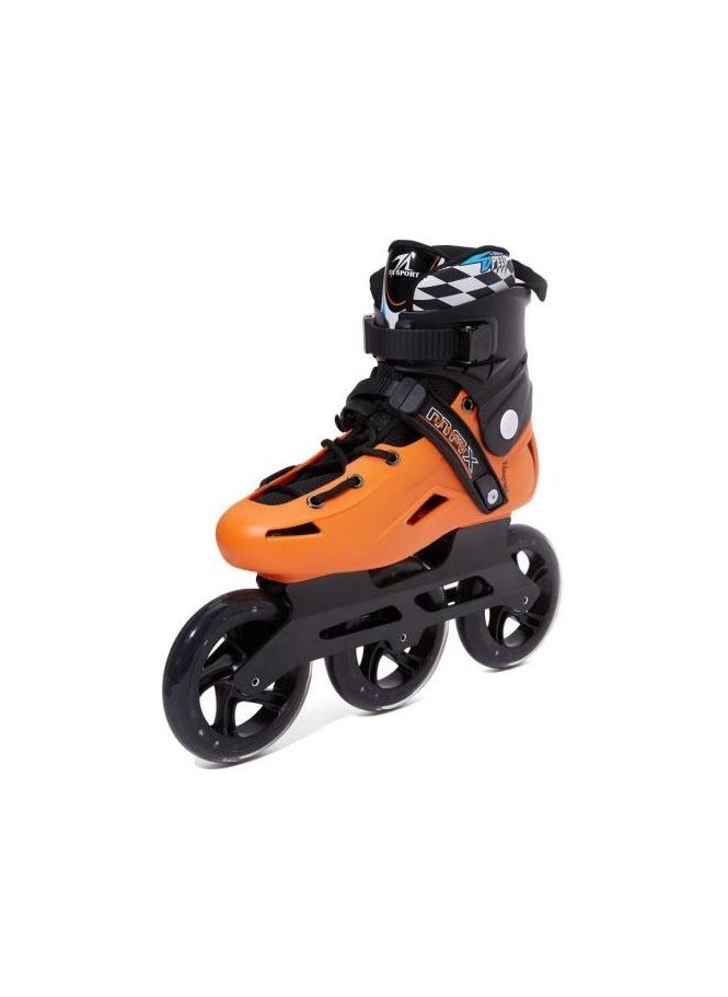 Skate shoes Equipped with three wheels Orange balloon