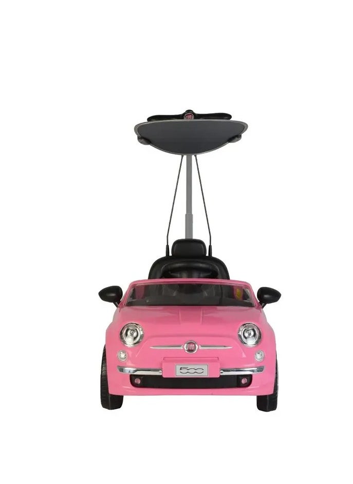 3-in-1 Push Car Handle W/ Canopy - Pink