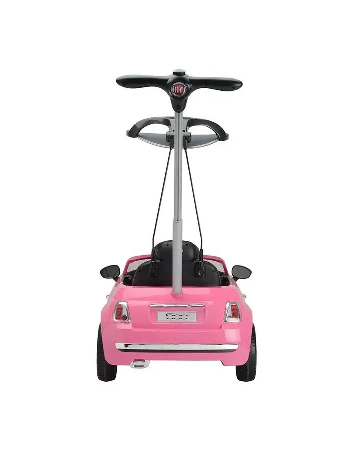 3-in-1 Push Car Handle W/ Canopy - Pink