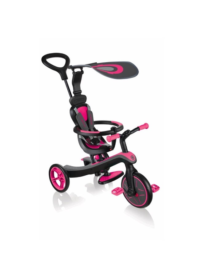 Explorer 4-In-1 Trike (Black/Fuchsia)