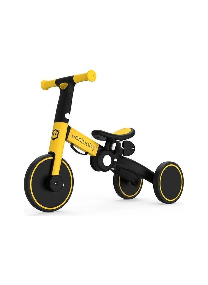 3 -wheel foldable children's bike - yellow/black Colour:Yellow model:Multicolored