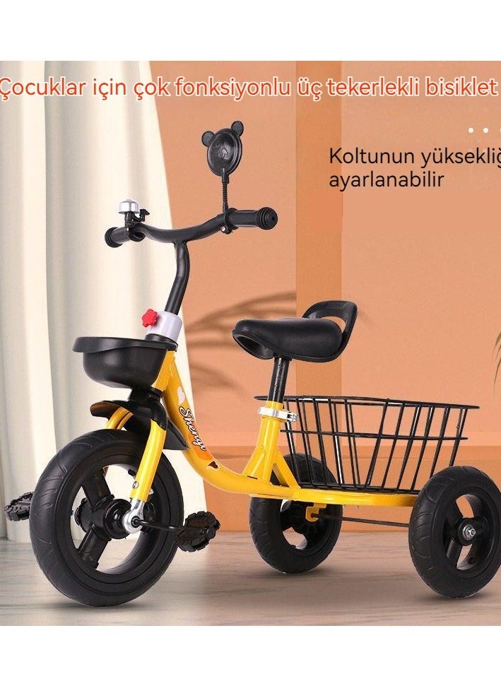 3 -wheel rotation preventive children's bike Colour:Yellow