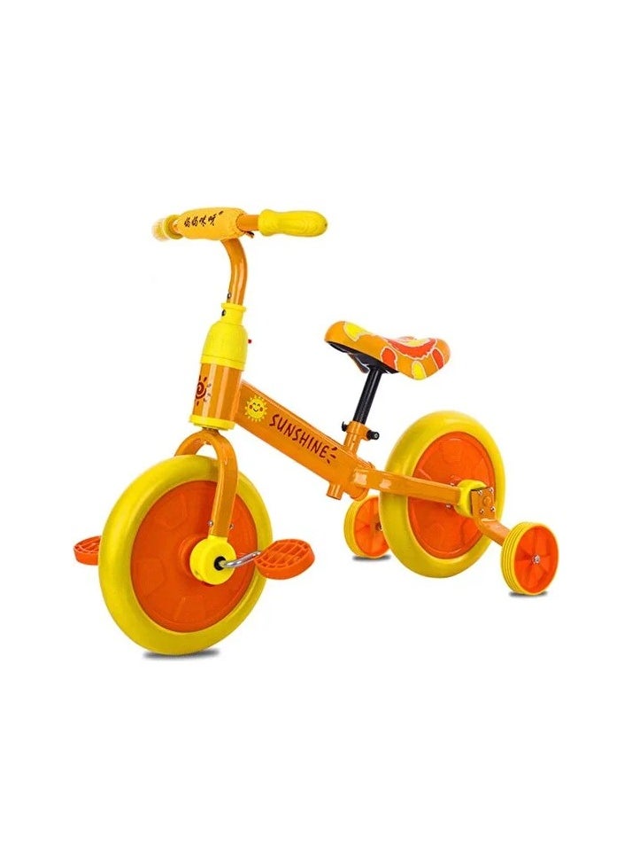 1-6 age 12 balance children's bike - yellow Colour:Yellow Type:Water bottle