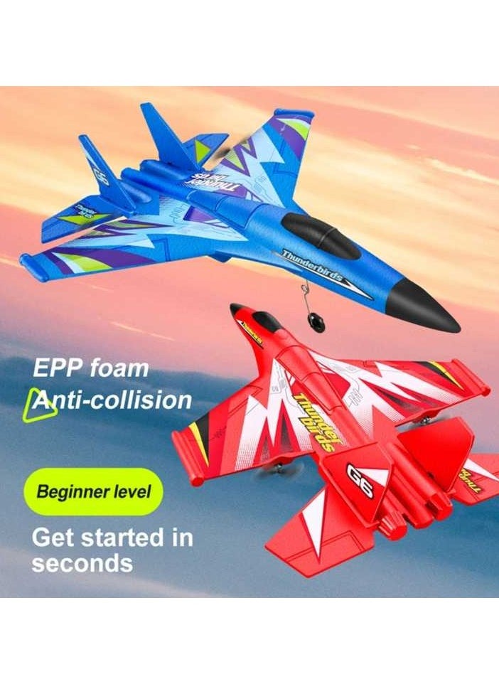 Electric 6-Axis Gyroscope G6 Anti-Fall Dual Motor Hand Throw EPP Airplane Stunt Fighter Jet Glider Rc Plane Flying Toys For Kids